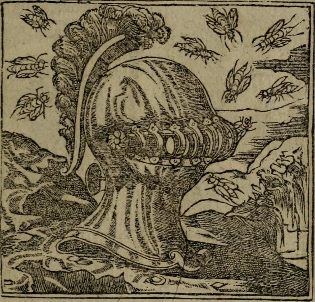 An illustration from Diverse imprese accommodate a diuerse moralità : con versi che i loro significati dichiarano insieme con molte altre nella lingua Italiana non piu tradotte, 1551, leaf 168