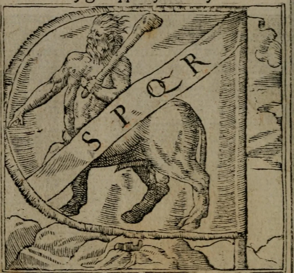An illustration from Diverse imprese accommodate a diuerse moralità : con versi che i loro significati dichiarano insieme con molte altre nella lingua Italiana non piu tradotte, 1551, leaf 17