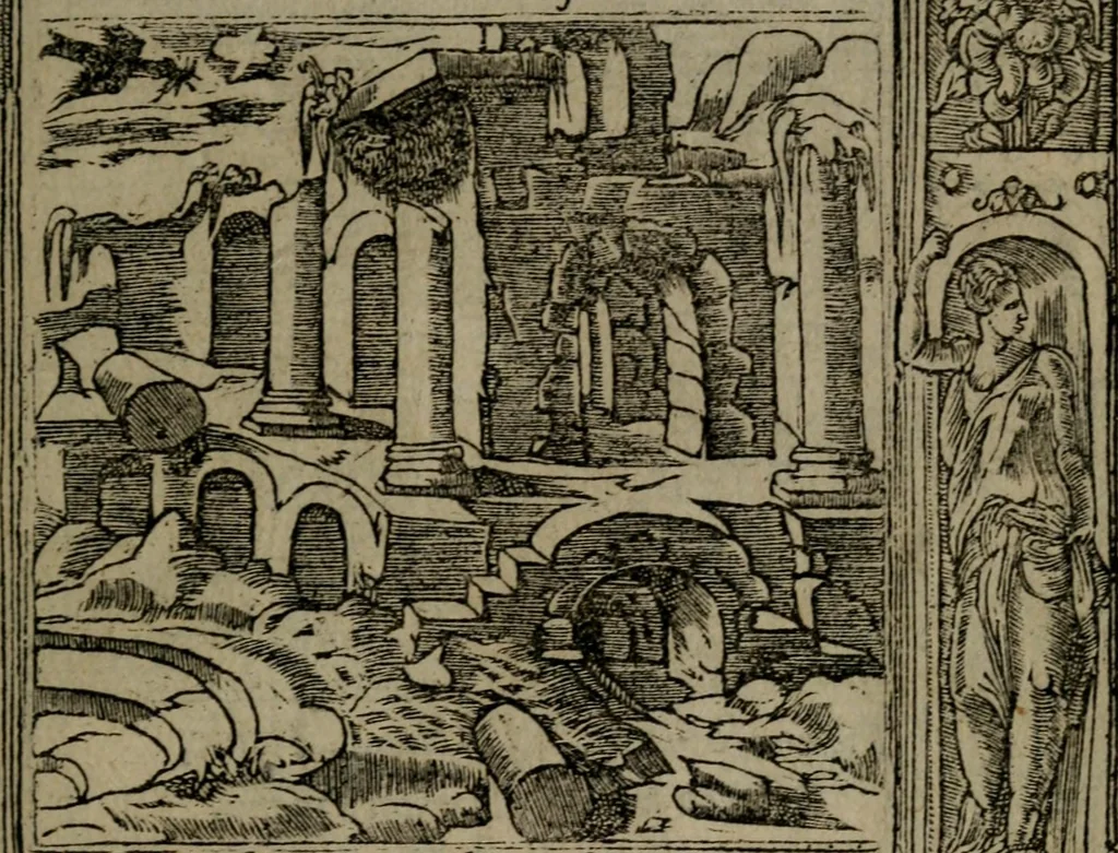 An illustration from Diverse imprese accommodate a diuerse moralità : con versi che i loro significati dichiarano insieme con molte altre nella lingua Italiana non piu tradotte, 1551, leaf 170