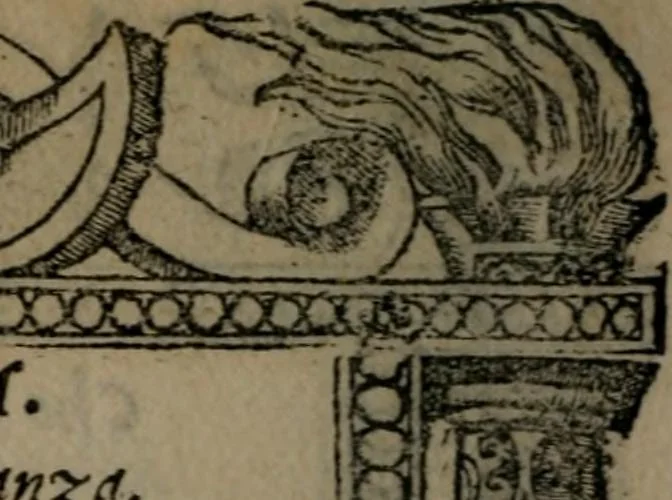 An illustration from Diverse imprese accommodate a diuerse moralità : con versi che i loro significati dichiarano insieme con molte altre nella lingua Italiana non piu tradotte, 1551, leaf 175