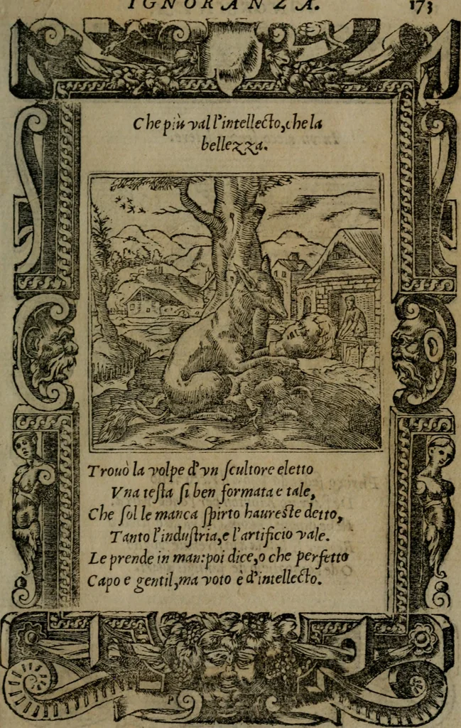 An illustration from Diverse imprese accommodate a diuerse moralità : con versi che i loro significati dichiarano insieme con molte altre nella lingua Italiana non piu tradotte, 1551, leaf 176