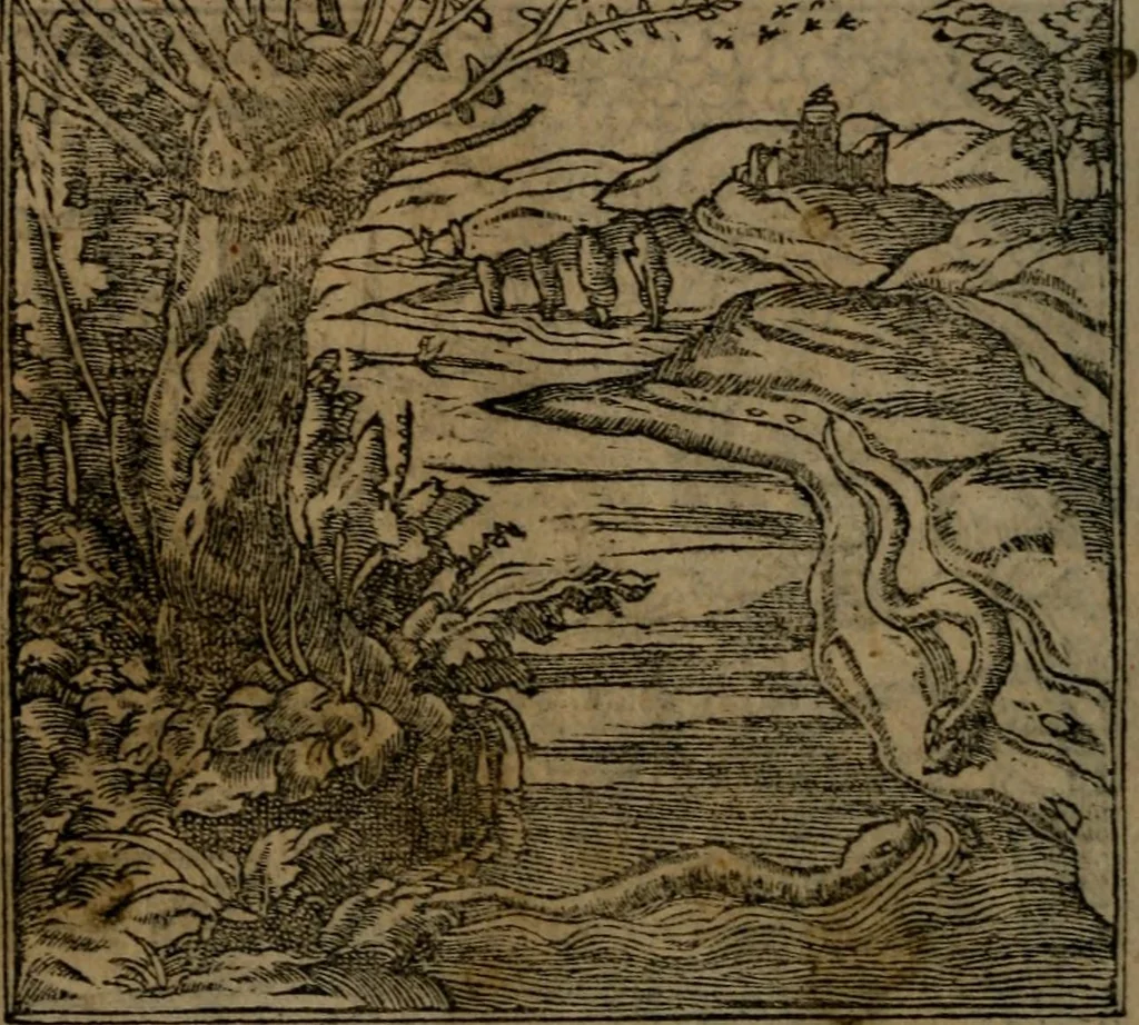 An illustration from Diverse imprese accommodate a diuerse moralità : con versi che i loro significati dichiarano insieme con molte altre nella lingua Italiana non piu tradotte, 1551, leaf 179