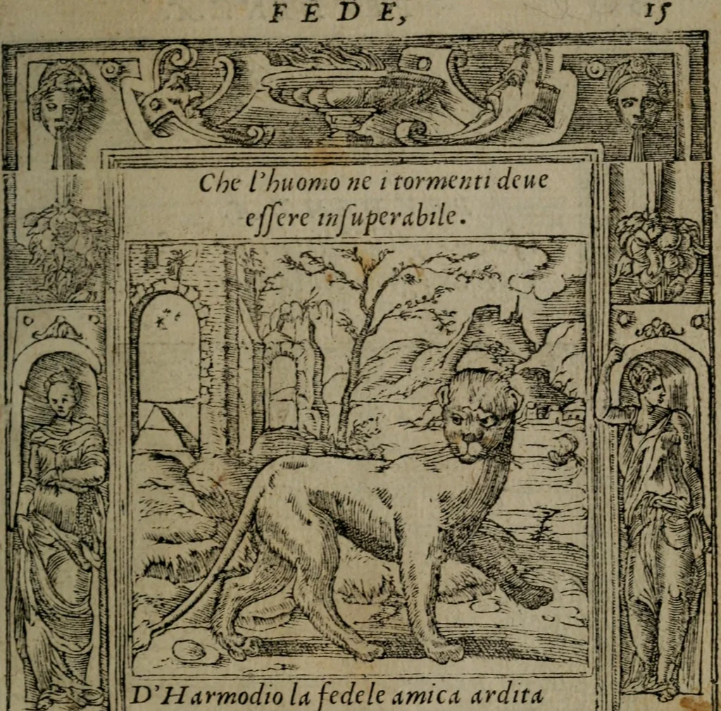 An illustration from Diverse imprese accommodate a diuerse moralità : con versi che i loro significati dichiarano insieme con molte altre nella lingua Italiana non piu tradotte, 1551, leaf 18