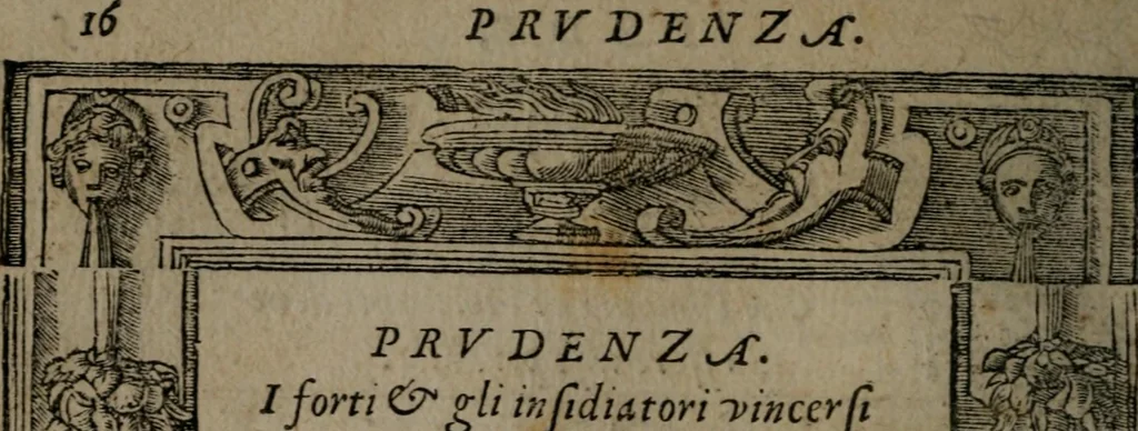 An illustration from Diverse imprese accommodate a diuerse moralità : con versi che i loro significati dichiarano insieme con molte altre nella lingua Italiana non piu tradotte, 1551, leaf 19