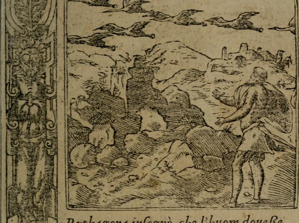 An illustration from Diverse imprese accommodate a diuerse moralità : con versi che i loro significati dichiarano insieme con molte altre nella lingua Italiana non piu tradotte, 1551, leaf 22