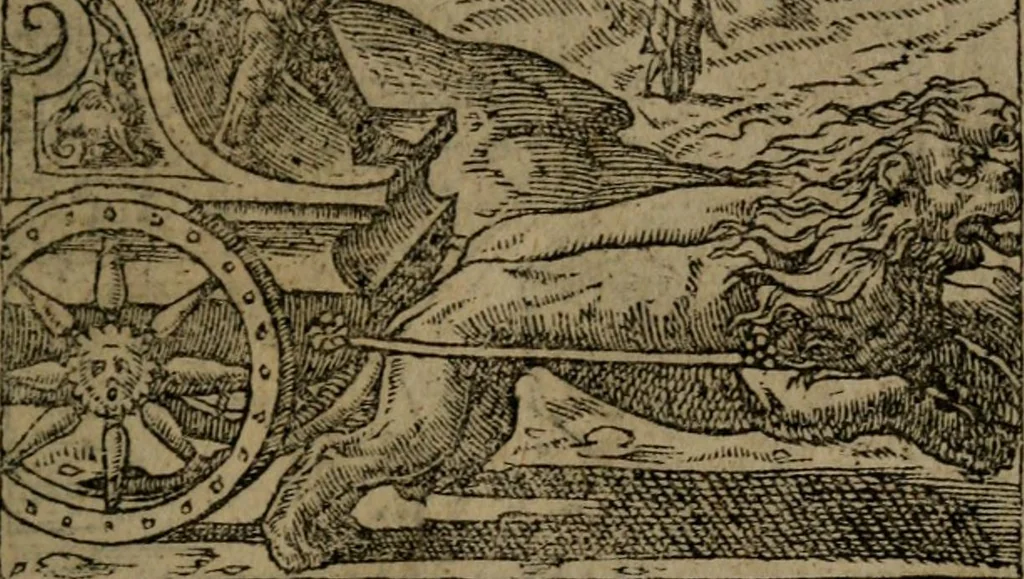 An illustration from Diverse imprese accommodate a diuerse moralità : con versi che i loro significati dichiarano insieme con molte altre nella lingua Italiana non piu tradotte, 1551, leaf 34