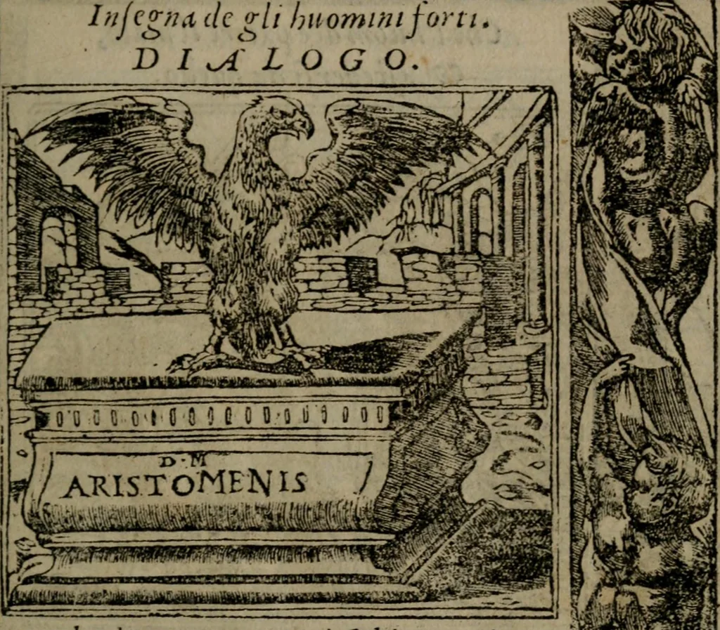 An illustration from Diverse imprese accommodate a diuerse moralità : con versi che i loro significati dichiarano insieme con molte altre nella lingua Italiana non piu tradotte, 1551, leaf 38