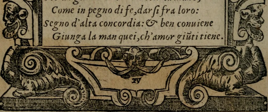 An illustration from Diverse imprese accommodate a diuerse moralità : con versi che i loro significati dichiarano insieme con molte altre nella lingua Italiana non piu tradotte, 1551, leaf 43