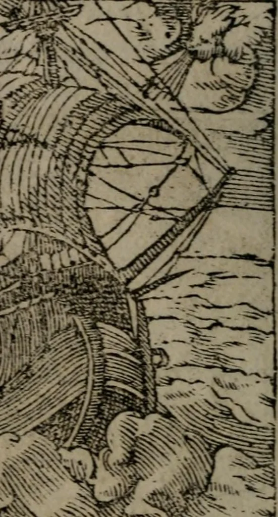 An illustration from Diverse imprese accommodate a diuerse moralità : con versi che i loro significati dichiarano insieme con molte altre nella lingua Italiana non piu tradotte, 1551, leaf 47