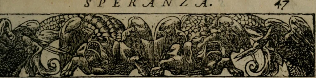 An illustration from Diverse imprese accommodate a diuerse moralità : con versi che i loro significati dichiarano insieme con molte altre nella lingua Italiana non piu tradotte, 1551, leaf 50