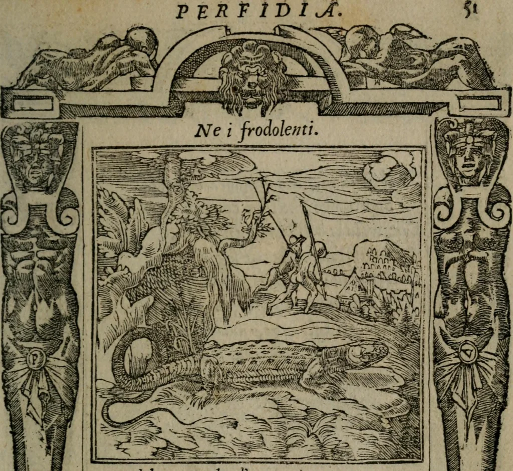 An illustration from Diverse imprese accommodate a diuerse moralità : con versi che i loro significati dichiarano insieme con molte altre nella lingua Italiana non piu tradotte, 1551, leaf 54