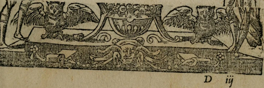 An illustration from Diverse imprese accommodate a diuerse moralità : con versi che i loro significati dichiarano insieme con molte altre nella lingua Italiana non piu tradotte, 1551, leaf 56
