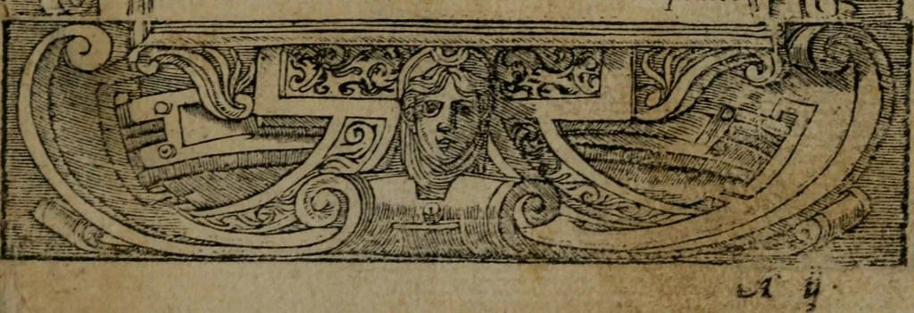 An illustration from Diverse imprese accommodate a diuerse moralità : con versi che i loro significati dichiarano insieme con molte altre nella lingua Italiana non piu tradotte, 1551, leaf 6