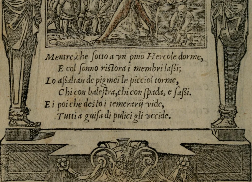 An illustration from Diverse imprese accommodate a diuerse moralità : con versi che i loro significati dichiarano insieme con molte altre nella lingua Italiana non piu tradotte, 1551, leaf 63