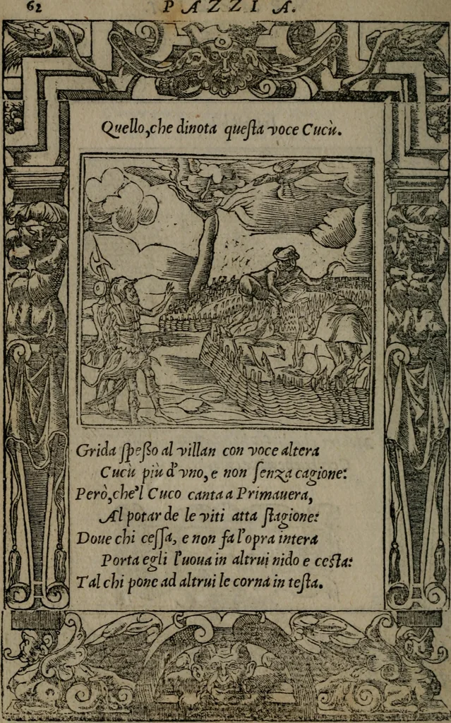 An illustration from Diverse imprese accommodate a diuerse moralità : con versi che i loro significati dichiarano insieme con molte altre nella lingua Italiana non piu tradotte, 1551, leaf 65