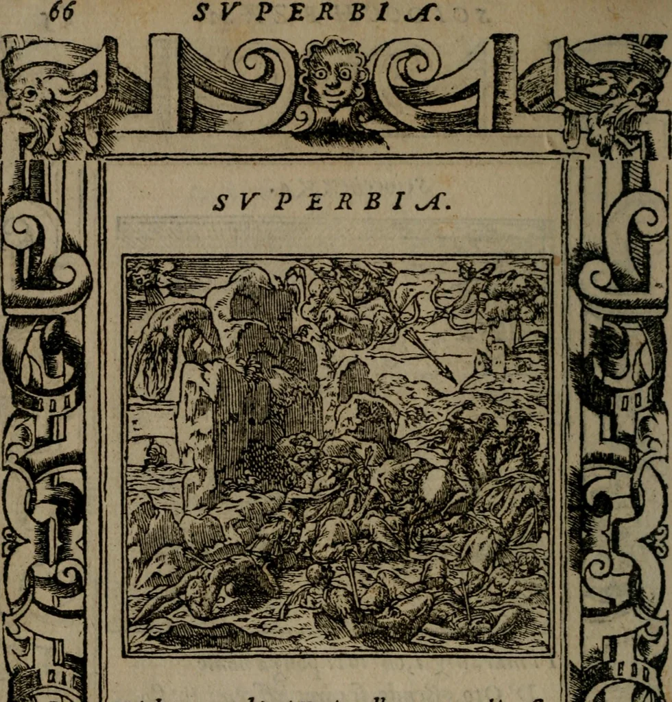 An illustration from Diverse imprese accommodate a diuerse moralità : con versi che i loro significati dichiarano insieme con molte altre nella lingua Italiana non piu tradotte, 1551, leaf 69
