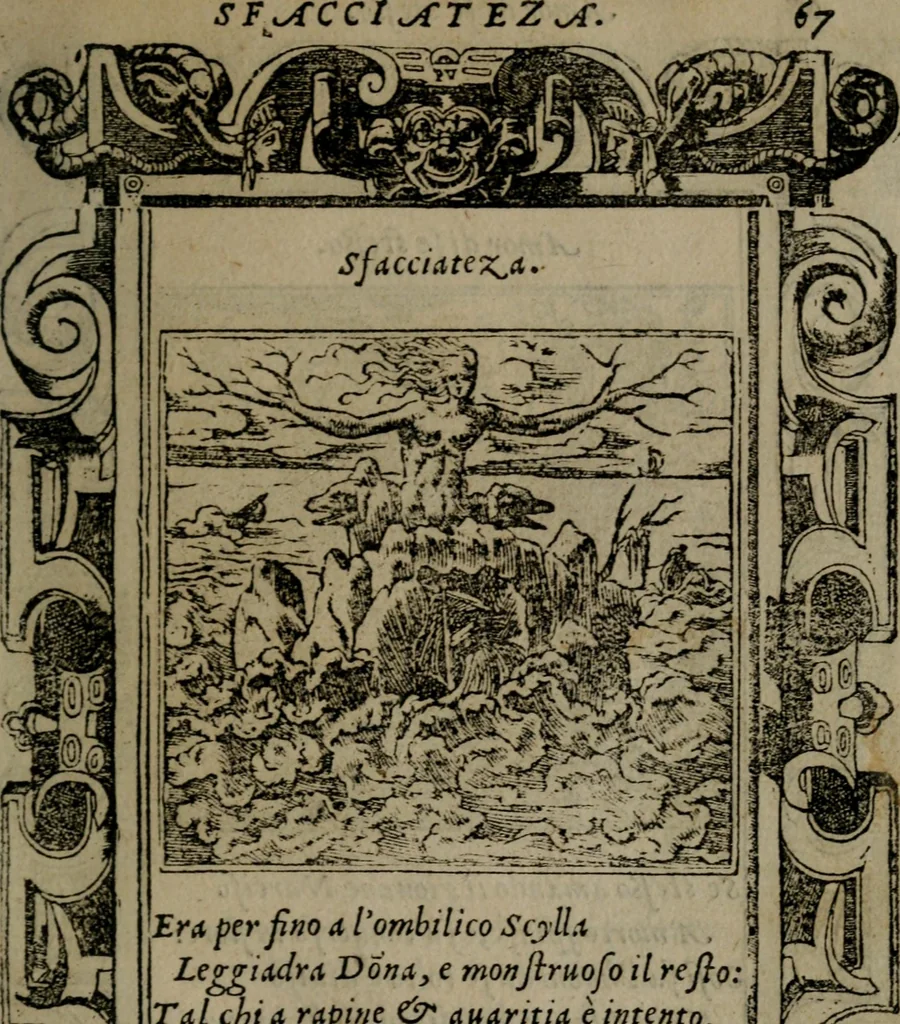 An illustration from Diverse imprese accommodate a diuerse moralità : con versi che i loro significati dichiarano insieme con molte altre nella lingua Italiana non piu tradotte, 1551, leaf 70
