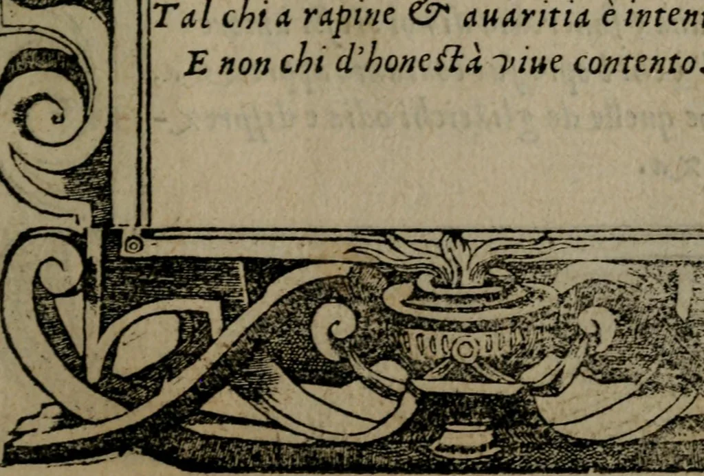 An illustration from Diverse imprese accommodate a diuerse moralità : con versi che i loro significati dichiarano insieme con molte altre nella lingua Italiana non piu tradotte, 1551, leaf 70
