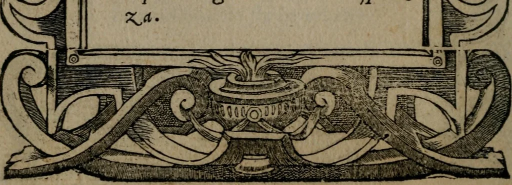 An illustration from Diverse imprese accommodate a diuerse moralità : con versi che i loro significati dichiarano insieme con molte altre nella lingua Italiana non piu tradotte, 1551, leaf 71