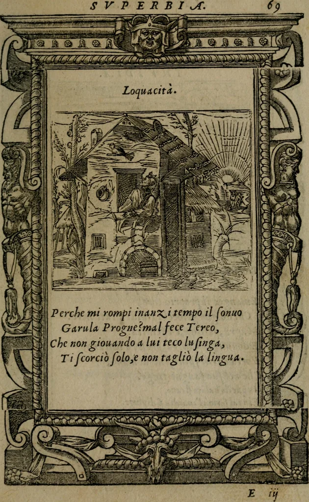 An illustration from Diverse imprese accommodate a diuerse moralità : con versi che i loro significati dichiarano insieme con molte altre nella lingua Italiana non piu tradotte, 1551, leaf 72
