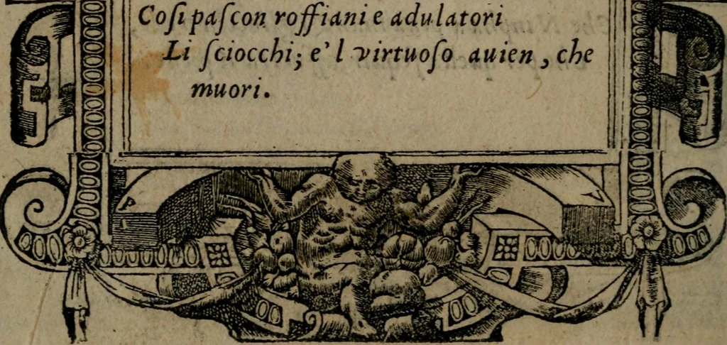 An illustration from Diverse imprese accommodate a diuerse moralità : con versi che i loro significati dichiarano insieme con molte altre nella lingua Italiana non piu tradotte, 1551, leaf 75