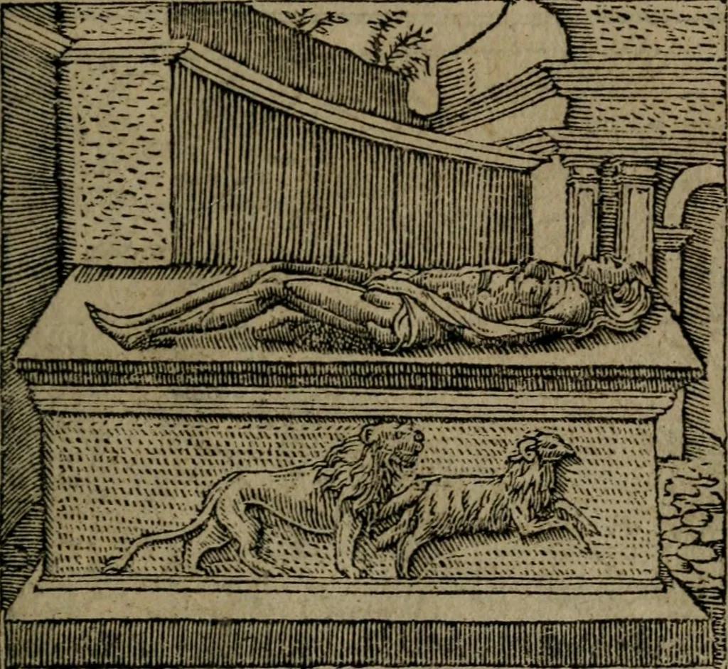 An illustration from Diverse imprese accommodate a diuerse moralità : con versi che i loro significati dichiarano insieme con molte altre nella lingua Italiana non piu tradotte, 1551, leaf 76