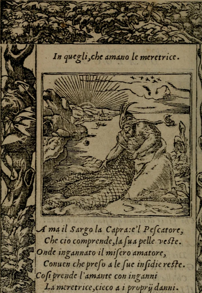 An illustration from Diverse imprese accommodate a diuerse moralità : con versi che i loro significati dichiarano insieme con molte altre nella lingua Italiana non piu tradotte, 1551, leaf 77