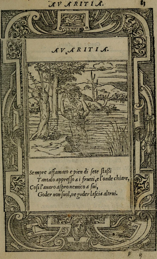 An illustration from Diverse imprese accommodate a diuerse moralità : con versi che i loro significati dichiarano insieme con molte altre nella lingua Italiana non piu tradotte, 1551, leaf 86