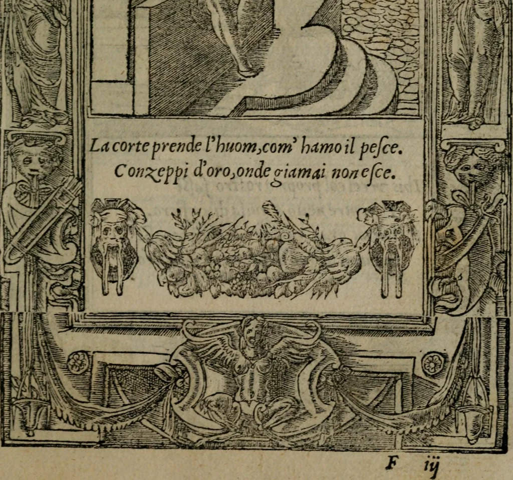 An illustration from Diverse imprese accommodate a diuerse moralità : con versi che i loro significati dichiarano insieme con molte altre nella lingua Italiana non piu tradotte, 1551, leaf 88