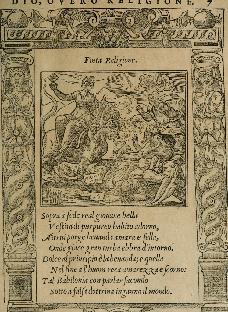 An illustration from Diverse imprese accomodate a diuerse moralità : con versi che i loro significati dichiarano : Tratte da gli Emblemi dell' Alciato, 1549, leaf 10