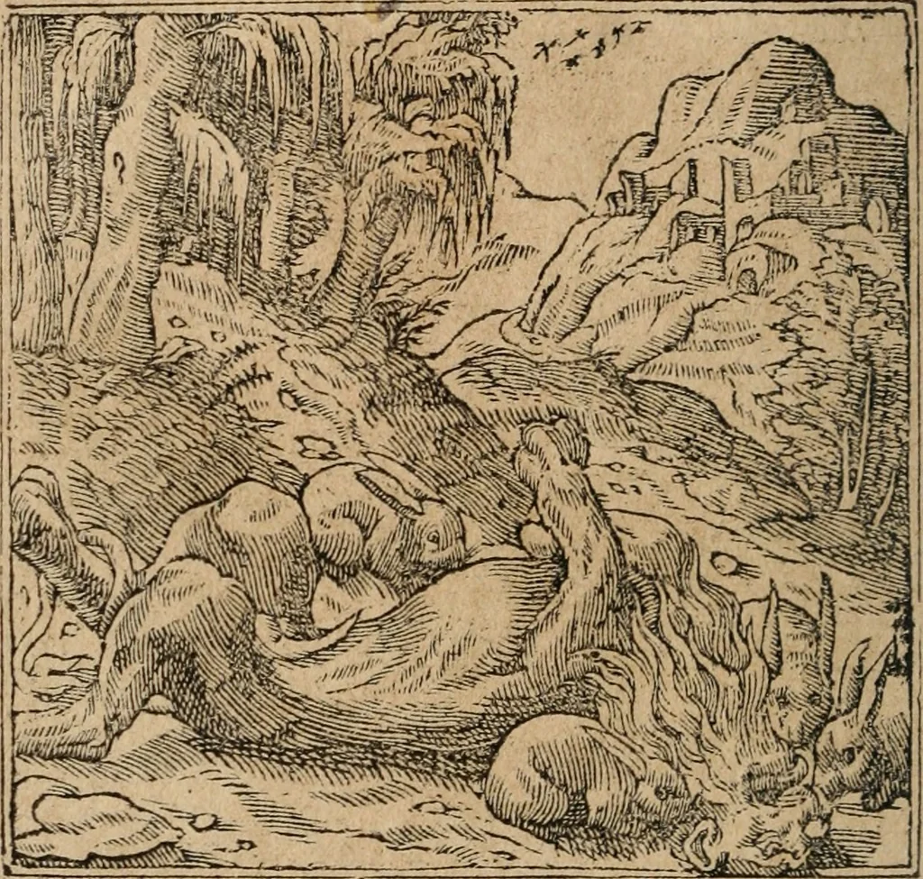 An illustration from Diverse imprese accomodate a diuerse moralità : con versi che i loro significati dichiarano : Tratte da gli Emblemi dell' Alciato, 1549, leaf 103