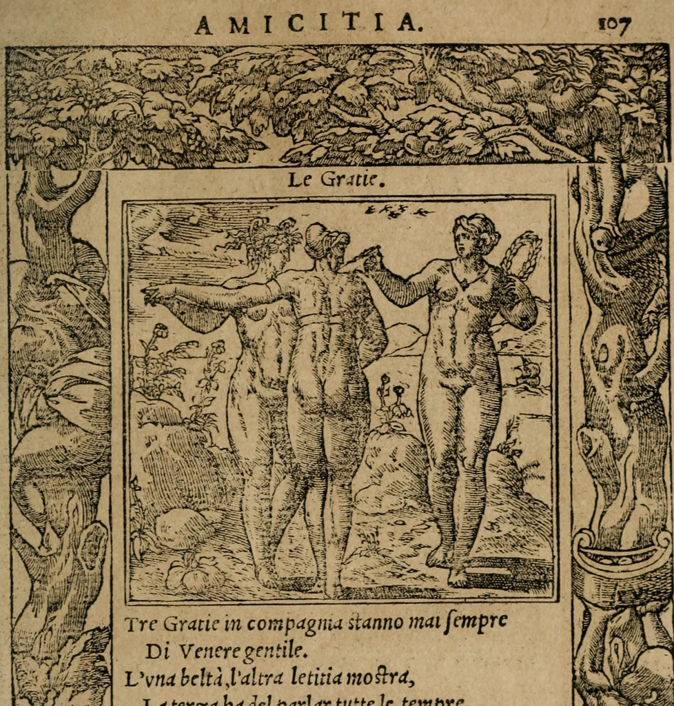 An illustration from Diverse imprese accomodate a diuerse moralità : con versi che i loro significati dichiarano : Tratte da gli Emblemi dell' Alciato, 1549, leaf 110