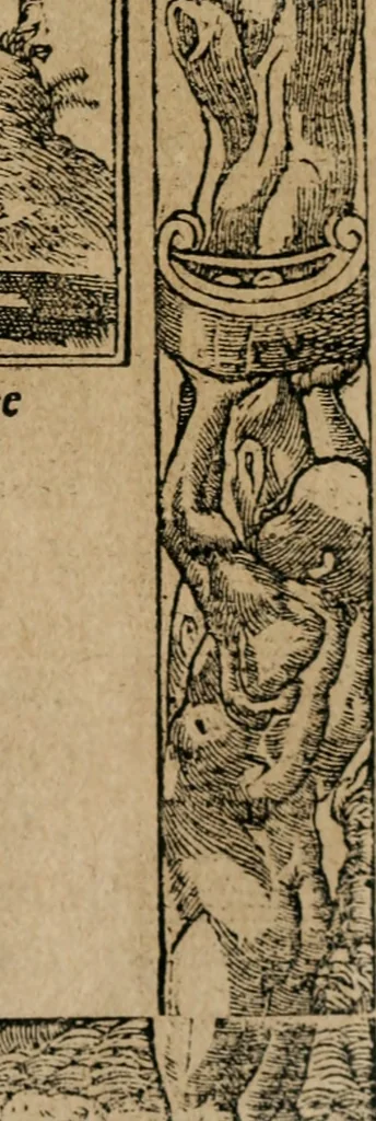 An illustration from Diverse imprese accomodate a diuerse moralità : con versi che i loro significati dichiarano : Tratte da gli Emblemi dell' Alciato, 1549, leaf 110
