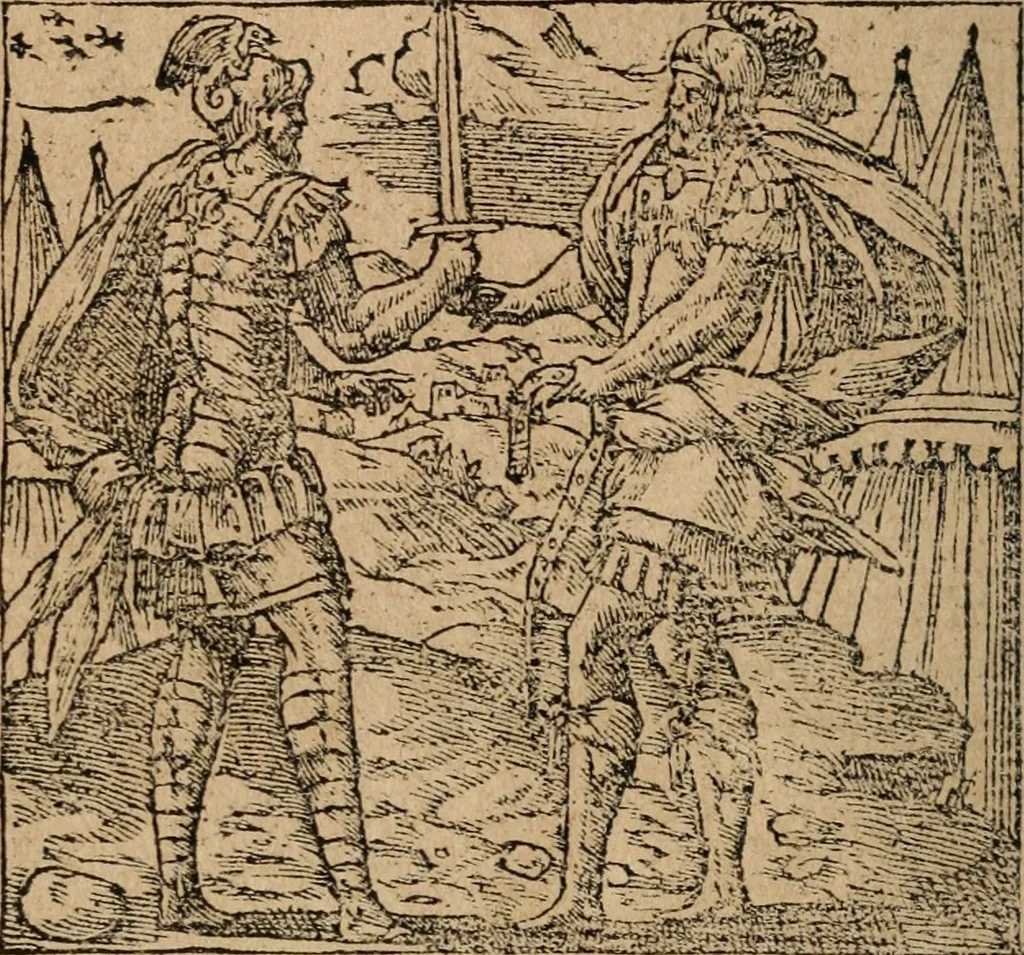 An illustration from Diverse imprese accomodate a diuerse moralità : con versi che i loro significati dichiarano : Tratte da gli Emblemi dell' Alciato, 1549, leaf 113