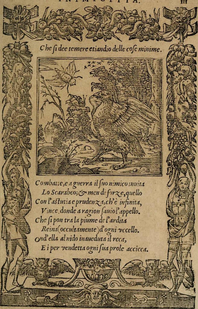 An illustration from Diverse imprese accomodate a diuerse moralità : con versi che i loro significati dichiarano : Tratte da gli Emblemi dell' Alciato, 1549, leaf 114