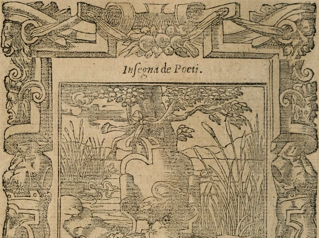 An illustration from Diverse imprese accomodate a diuerse moralità : con versi che i loro significati dichiarano : Tratte da gli Emblemi dell' Alciato, 1549, leaf 125