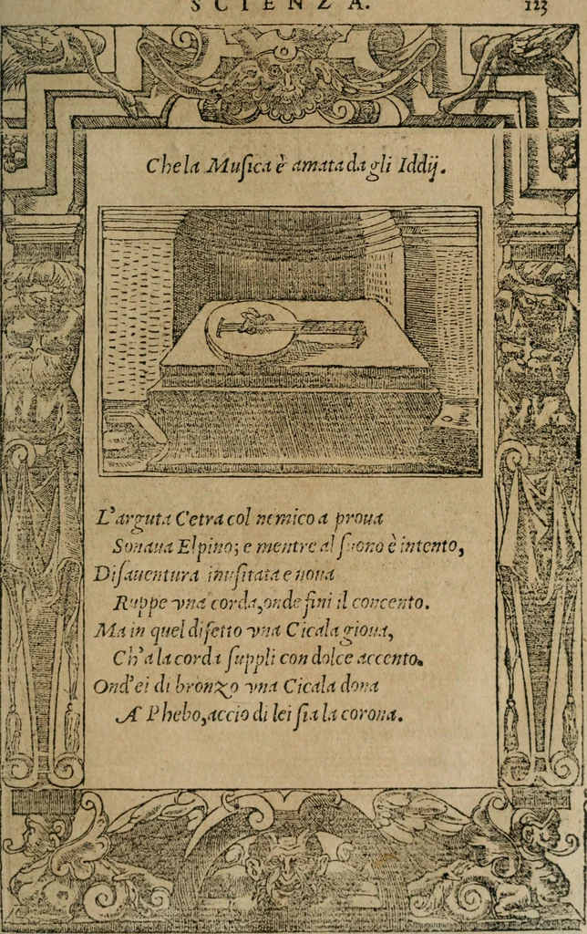 An illustration from Diverse imprese accomodate a diuerse moralità : con versi che i loro significati dichiarano : Tratte da gli Emblemi dell' Alciato, 1549, leaf 126