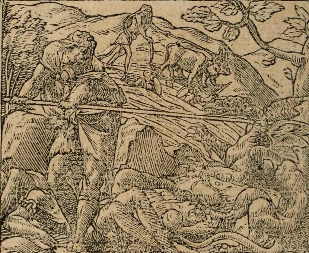 An illustration from Diverse imprese accomodate a diuerse moralità : con versi che i loro significati dichiarano : Tratte da gli Emblemi dell' Alciato, 1549, leaf 127