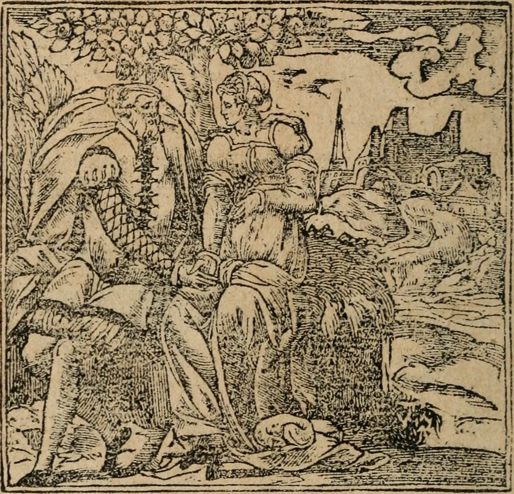 An illustration from Diverse imprese accomodate a diuerse moralità : con versi che i loro significati dichiarano : Tratte da gli Emblemi dell' Alciato, 1549, leaf 131