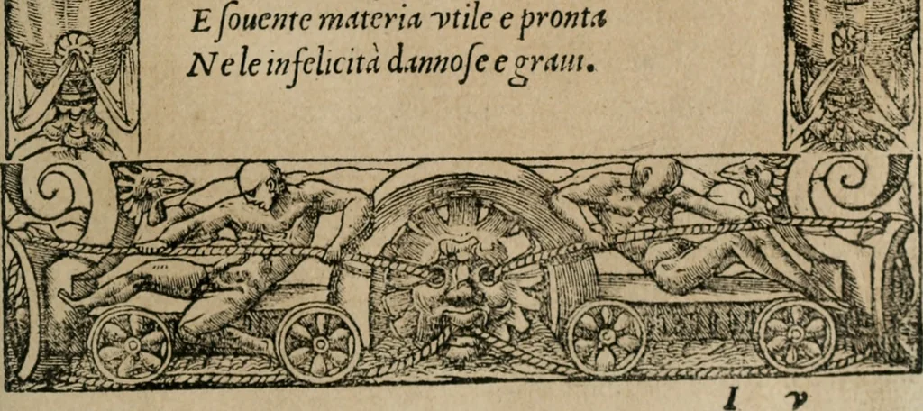An illustration from Diverse imprese accomodate a diuerse moralità : con versi che i loro significati dichiarano : Tratte da gli Emblemi dell' Alciato, 1549, leaf 140