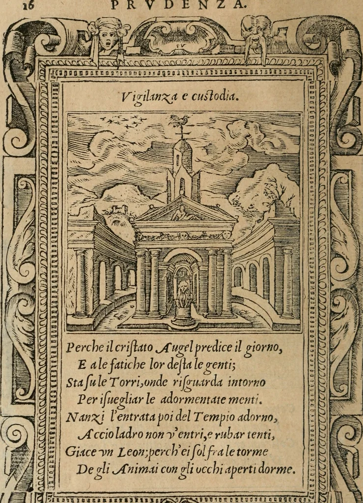 An illustration from Diverse imprese accomodate a diuerse moralità : con versi che i loro significati dichiarano : Tratte da gli Emblemi dell' Alciato, 1549, leaf 19