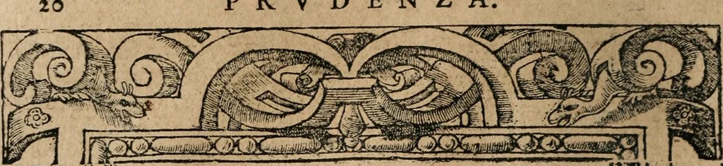 An illustration from Diverse imprese accomodate a diuerse moralità : con versi che i loro significati dichiarano : Tratte da gli Emblemi dell' Alciato, 1549, leaf 23