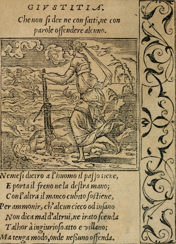 An illustration from Diverse imprese accomodate a diuerse moralità : con versi che i loro significati dichiarano : Tratte da gli Emblemi dell' Alciato, 1549, leaf 31