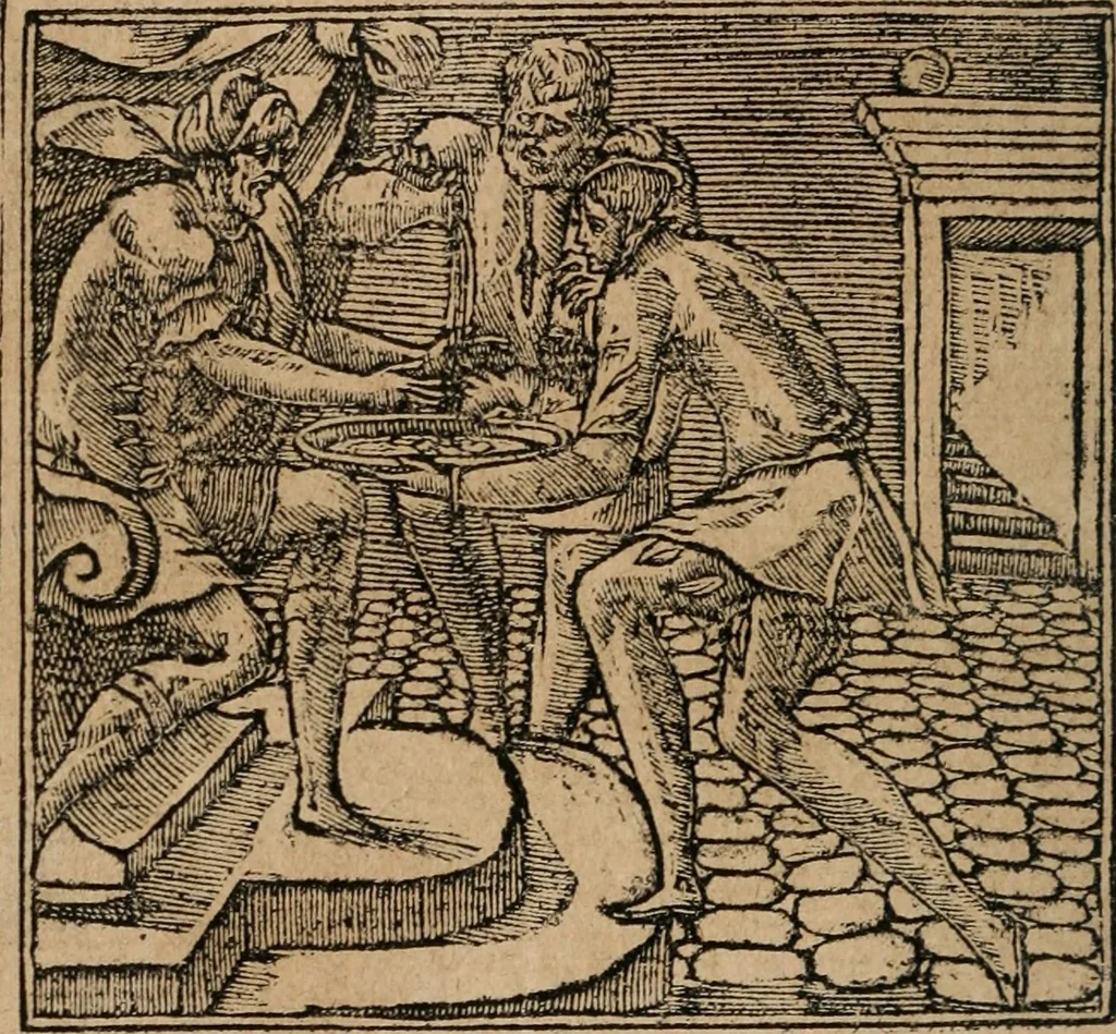 An illustration from Diverse imprese accomodate a diuerse moralità : con versi che i loro significati dichiarano : Tratte da gli Emblemi dell' Alciato, 1549, leaf 35