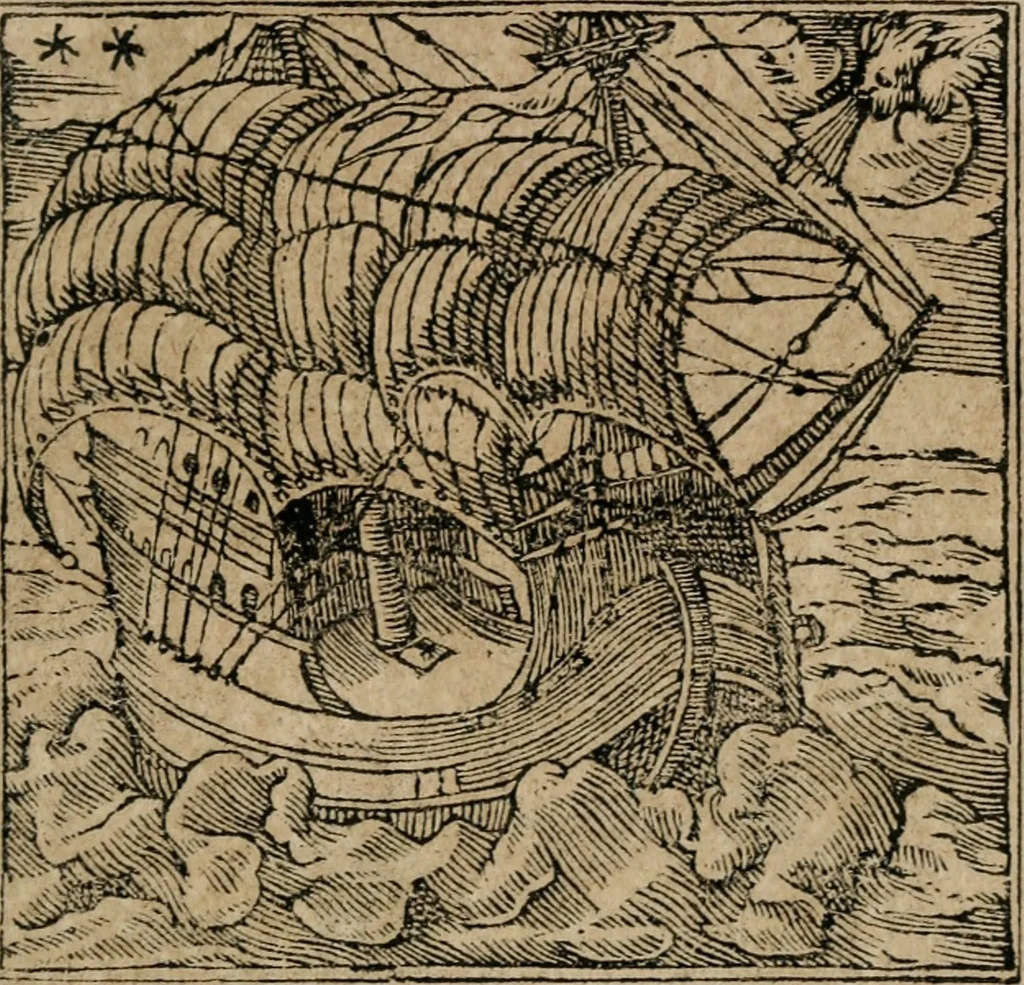 An illustration from Diverse imprese accomodate a diuerse moralità : con versi che i loro significati dichiarano : Tratte da gli Emblemi dell' Alciato, 1549, leaf 46