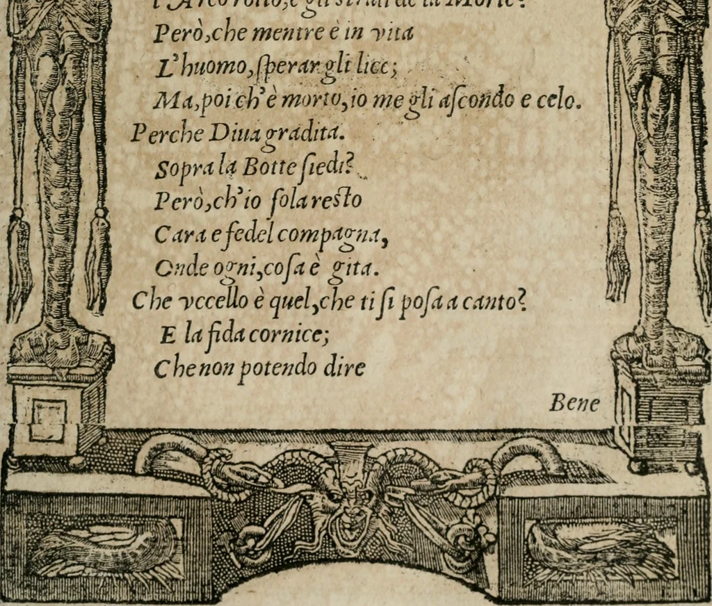 An illustration from Diverse imprese accomodate a diuerse moralità : con versi che i loro significati dichiarano : Tratte da gli Emblemi dell' Alciato, 1549, leaf 48