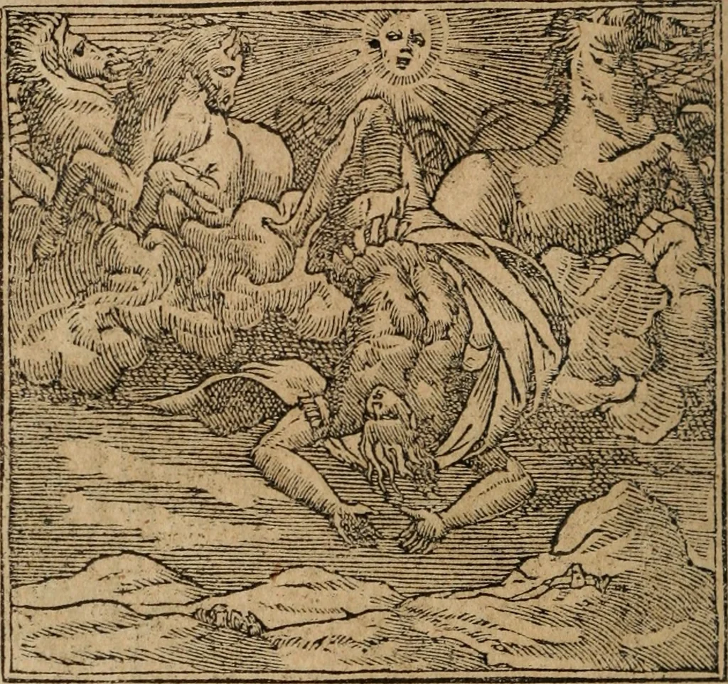 An illustration from Diverse imprese accomodate a diuerse moralità : con versi che i loro significati dichiarano : Tratte da gli Emblemi dell' Alciato, 1549, leaf 55