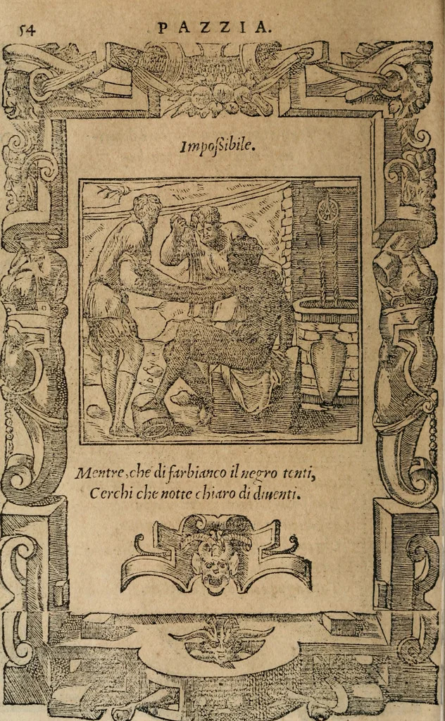 An illustration from Diverse imprese accomodate a diuerse moralità : con versi che i loro significati dichiarano : Tratte da gli Emblemi dell' Alciato, 1549, leaf 57