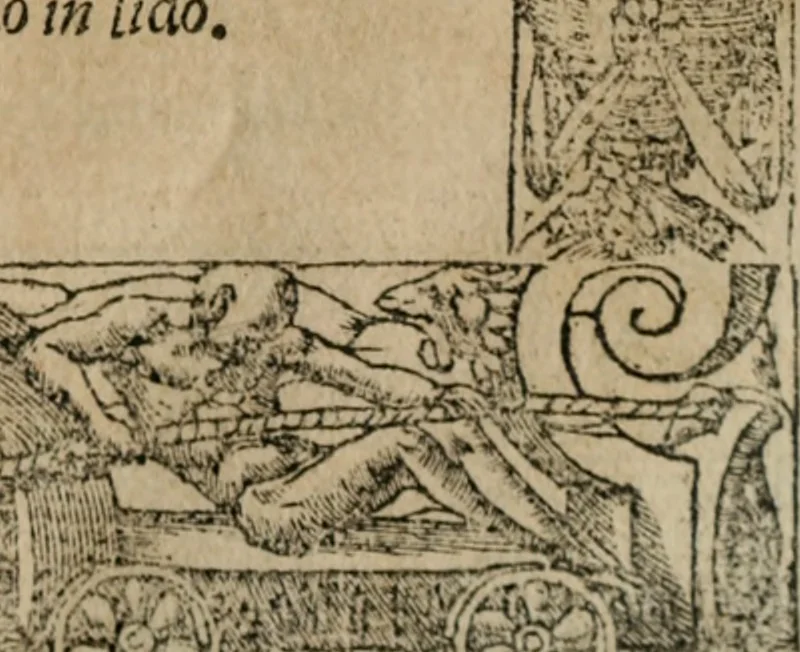 An illustration from Diverse imprese accomodate a diuerse moralità : con versi che i loro significati dichiarano : Tratte da gli Emblemi dell' Alciato, 1549, leaf 76