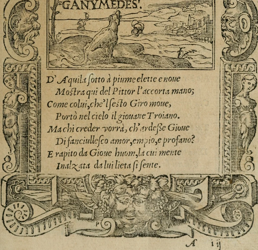 An illustration from Diverse imprese accomodate a diuerse moralità : con versi che i loro significati dichiarano : Tratte da gli Emblemi dell' Alciato, 1549, leaf 8